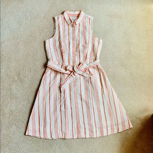 J Crew sleeveless belted dress Sz 10